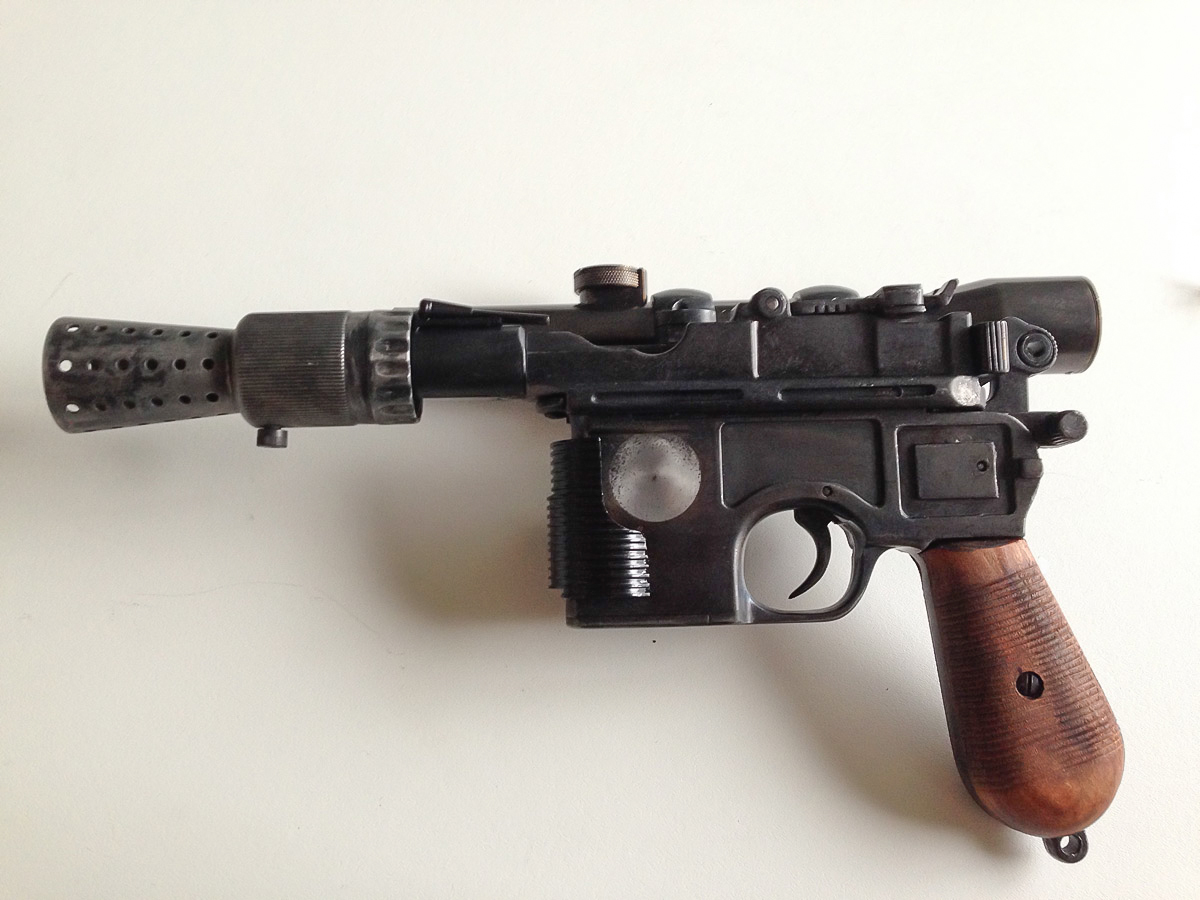Another Han Solo ANH DL-44 blaster. With SOUND, and accurate parts. Denix